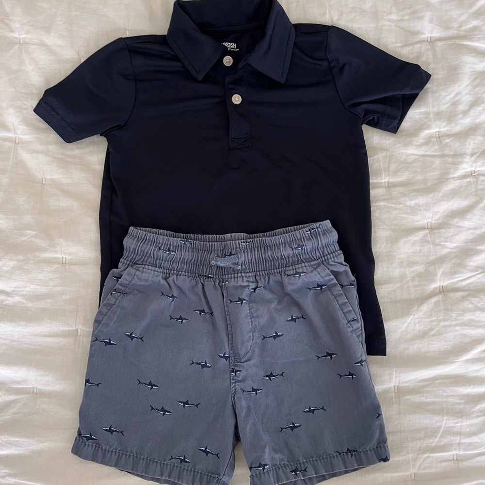 OshKosh B'gosh Black Polo Shirt